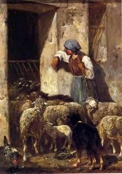 unknow artist Sheep 175 oil painting image